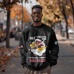 Personalized 301st Fighter Squadron WWII Sweatshirt Red Tails Heritage - Black - African Pride