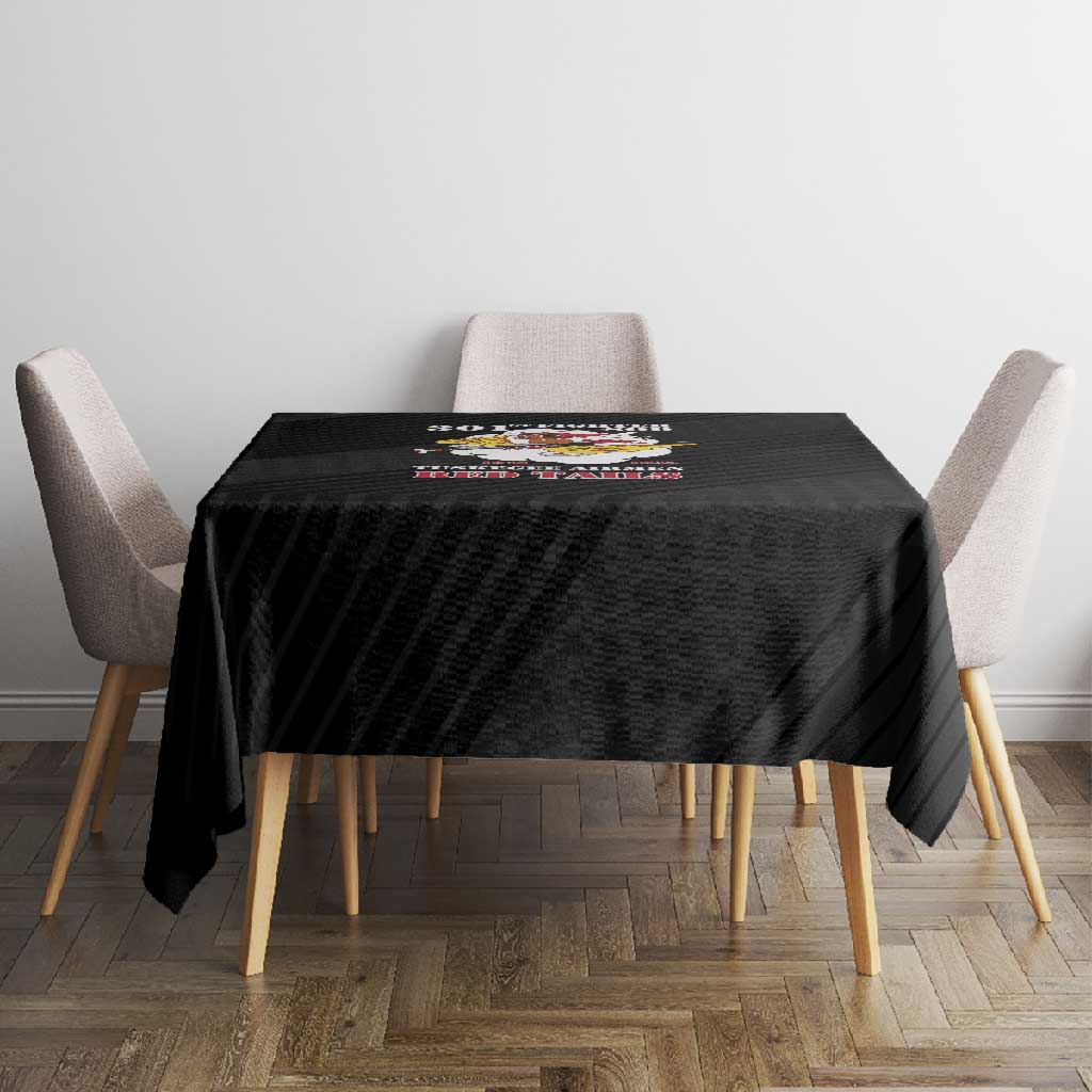 301st Fighter Squadron WWII Tablecloth Red Tails Heritage - Black - African Pride