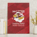 301st Fighter Squadron WWII Canvas Wall Art Red Tails Heritage - Red - African Pride