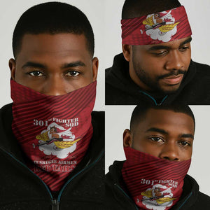 301st Fighter Squadron WWII Neck Gaiter Red Tails Heritage - Red - African Pride
