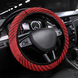 301st Fighter Squadron WWII Steering Wheel Cover Red Tails Heritage - Red - African Pride