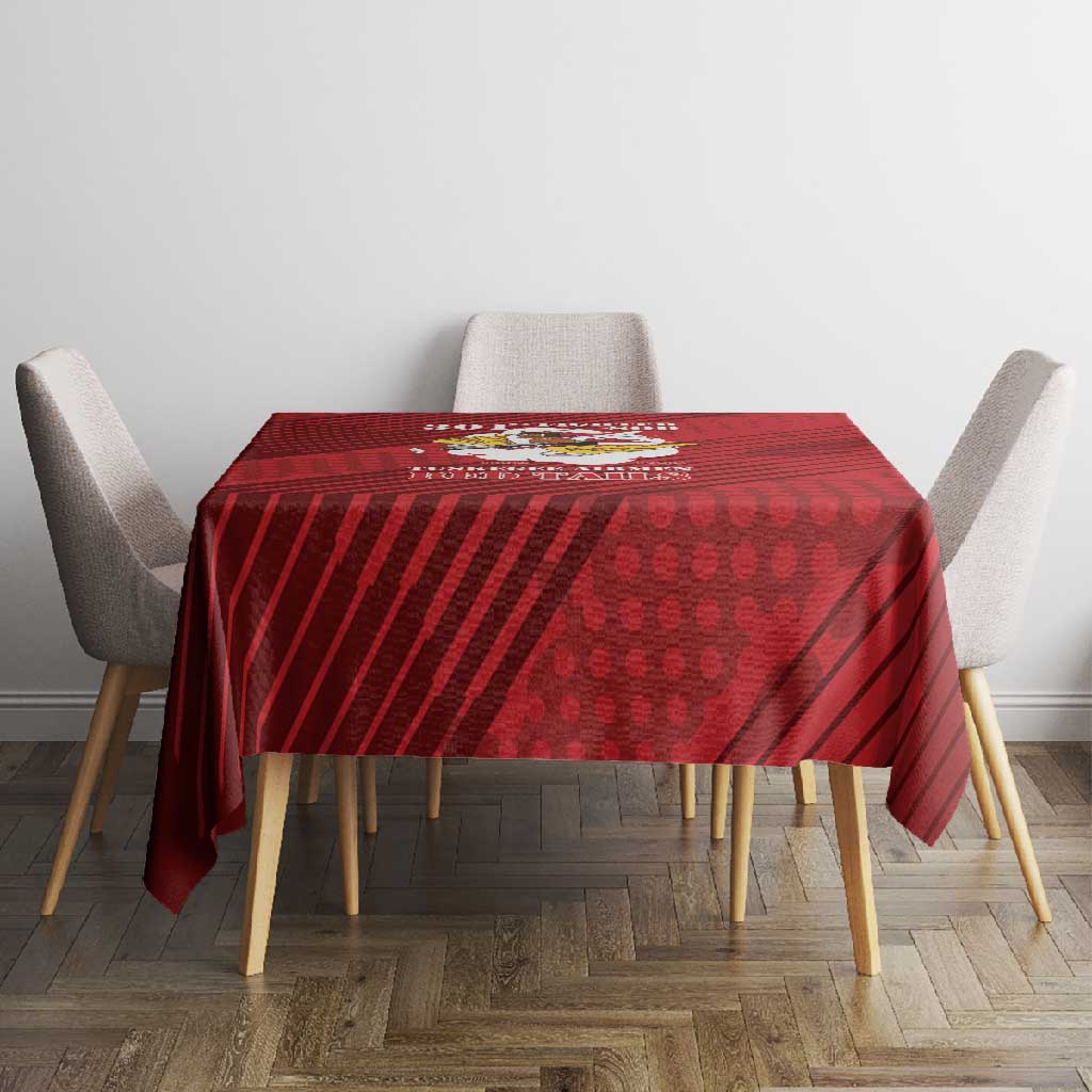 301st Fighter Squadron WWII Tablecloth Red Tails Heritage - Red - African Pride