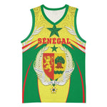 Personalised Afro Senegal Basketball Jersey Coat Of Arms Mix African Pattern LT15