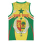 Personalised Afro Senegal Basketball Jersey Coat Of Arms Mix African Pattern LT15