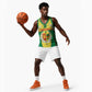 Personalised Afro Senegal Basketball Jersey Coat Of Arms Mix African Pattern LT15