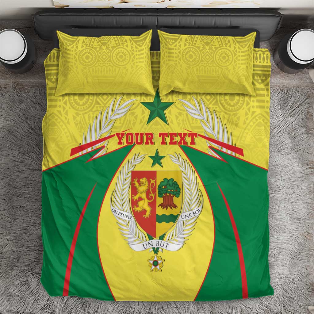 Personalised Afro Senegal Bedding Set Coat Of Arms Mix African Pattern