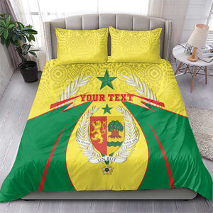 Personalised Afro Senegal Bedding Set Coat Of Arms Mix African Pattern