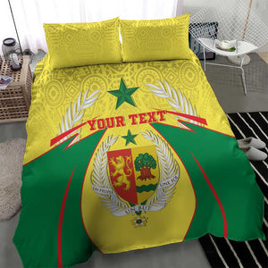 Personalised Afro Senegal Bedding Set Coat Of Arms Mix African Pattern