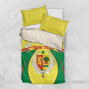 Personalised Afro Senegal Bedding Set Coat Of Arms Mix African Pattern