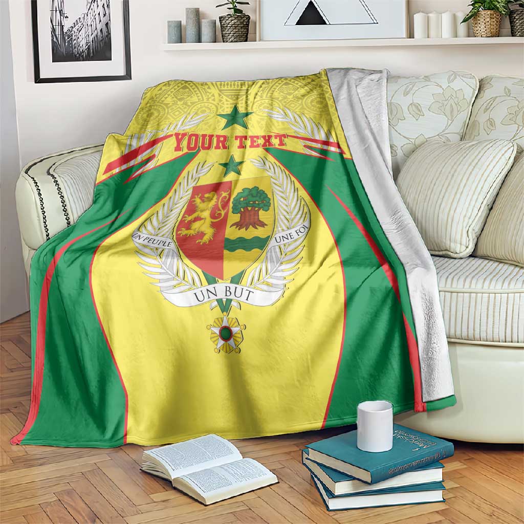 Personalised Afro Senegal Blanket Coat Of Arms Mix African Pattern