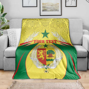 Personalised Afro Senegal Blanket Coat Of Arms Mix African Pattern