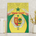 Personalised Afro Senegal Canvas Wall Art Coat Of Arms Mix African Pattern