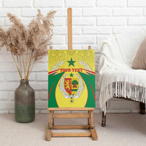 Personalised Afro Senegal Canvas Wall Art Coat Of Arms Mix African Pattern