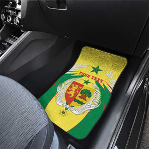 Personalised Afro Senegal Car Mats Coat Of Arms Mix African Pattern