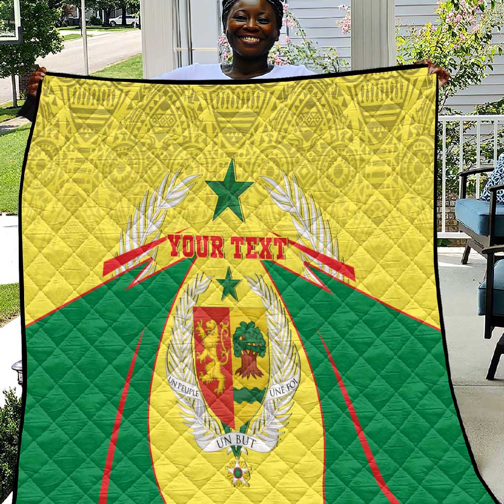 Personalised Afro Senegal Quilt Coat Of Arms Mix African Pattern