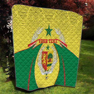 Personalised Afro Senegal Quilt Coat Of Arms Mix African Pattern