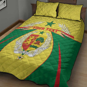 Personalised Afro Senegal Quilt Bed Set Coat Of Arms Mix African Pattern