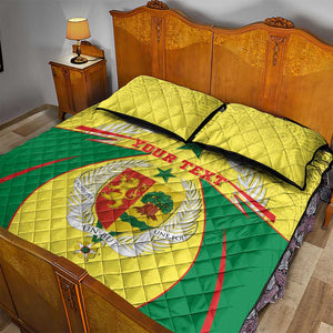 Personalised Afro Senegal Quilt Bed Set Coat Of Arms Mix African Pattern