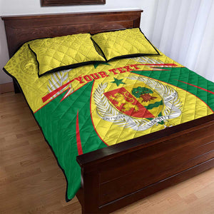 Personalised Afro Senegal Quilt Bed Set Coat Of Arms Mix African Pattern