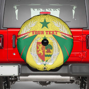 Personalised Afro Senegal Spare Tire Cover Coat Of Arms Mix African Pattern