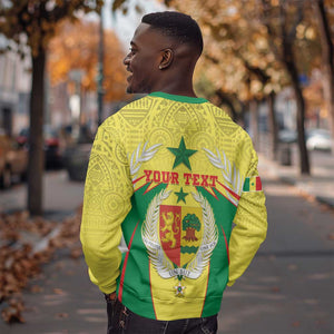 Personalised Afro Senegal Sweatshirt Coat Of Arms Mix African Pattern