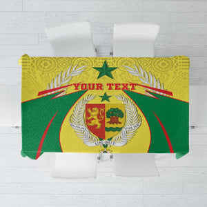 Personalised Afro Senegal Tablecloth Coat Of Arms Mix African Pattern