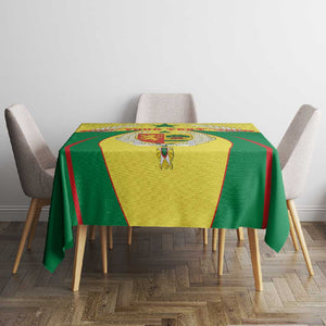 Personalised Afro Senegal Tablecloth Coat Of Arms Mix African Pattern