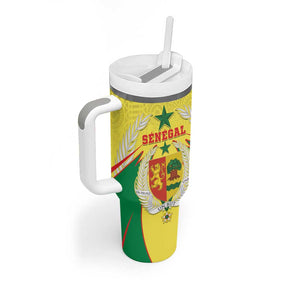 Personalised Afro Senegal Tumbler With Handle Coat Of Arms Mix African Pattern