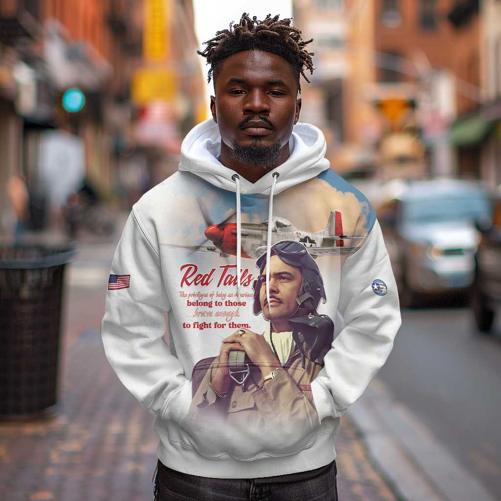 Sky Leaders of WWII Hoodie Red Tails Tuskegee Tribute - African Pride