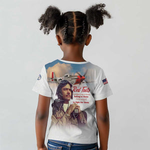 Sky Leaders of WWII Kid T shirt Red Tails Tuskegee Tribute LT15