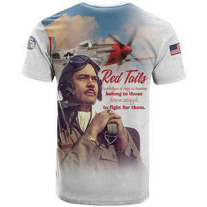Sky Leaders of WWII T shirt Red Tails Tuskegee Tribute LT15