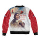 Sky Leaders of WWII Bomber Jacket Red Tails Tuskegee Tribute - Red - African Pride