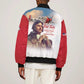 Sky Leaders of WWII Bomber Jacket Red Tails Tuskegee Tribute - Red - African Pride