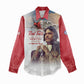 Sky Leaders of WWII Women Casual Shirt Red Tails Tuskegee Tribute - Red - African Pride