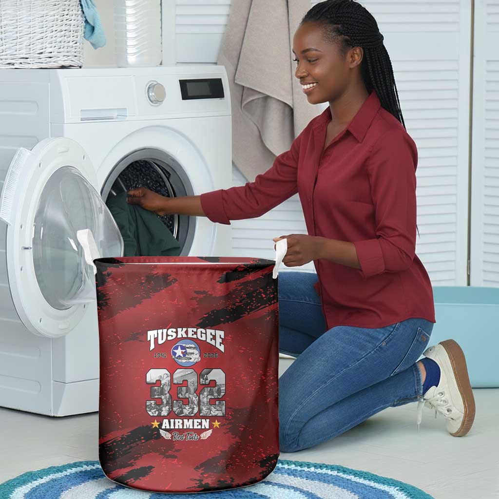 Tuskegee Airmen 1941–2026 Laundry Basket 332nd Red Tails 85th Anniversary - African Pride