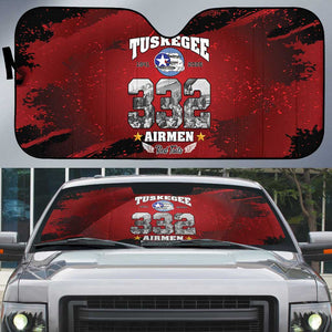 85 Years of Tuskegee Airmen Auto Sun Shade 332nd Fighter Group Red Tails