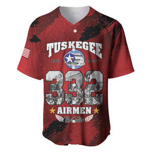 Tuskegee Airmen 1941-2026 Baseball Jersey 332nd Red Tails 85th Anniversary LT15