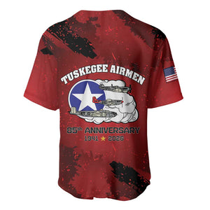 Tuskegee Airmen 1941-2026 Baseball Jersey 332nd Red Tails 85th Anniversary LT15