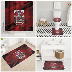 85 Years of Tuskegee Airmen Bathroom Set 332nd Fighter Group Red Tails