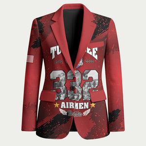 85 Years of Tuskegee Airmen Blazer 332nd Fighter Group Red Tails
