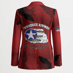 85 Years of Tuskegee Airmen Blazer 332nd Fighter Group Red Tails