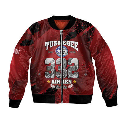 Tuskegee Airmen 1941–2026 Bomber Jacket 332nd Red Tails 85th Anniversary - African Pride