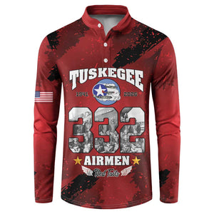 85 Years of Tuskegee Airmen Button Sweatshirt 332nd Fighter Group Red Tails