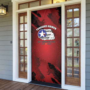 85 Years of Tuskegee Airmen Door Cover 332nd Fighter Group Red Tails
