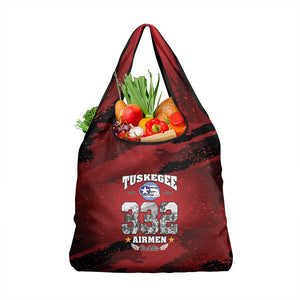 Tuskegee Airmen 1941–2026 Grocery Bag 332nd Red Tails 85th Anniversary - African Pride