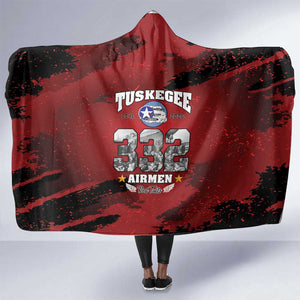 Tuskegee Airmen 1941–2026 Hooded Blanket 332nd Red Tails 85th Anniversary - African Pride