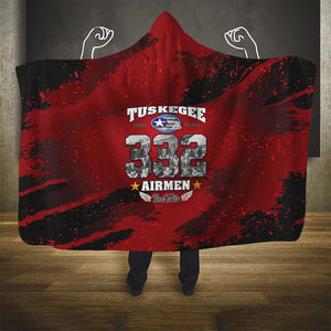 Tuskegee Airmen 1941–2026 Hooded Blanket 332nd Red Tails 85th Anniversary - African Pride