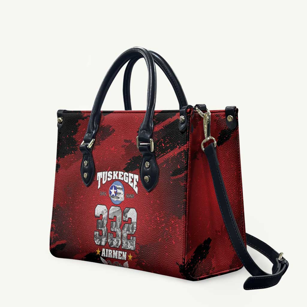 85 Years of Tuskegee Airmen Leather Bag 332nd Fighter Group Red Tails