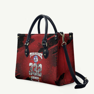 85 Years of Tuskegee Airmen Leather Bag 332nd Fighter Group Red Tails