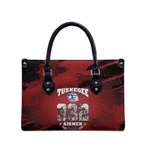 85 Years of Tuskegee Airmen Leather Bag 332nd Fighter Group Red Tails